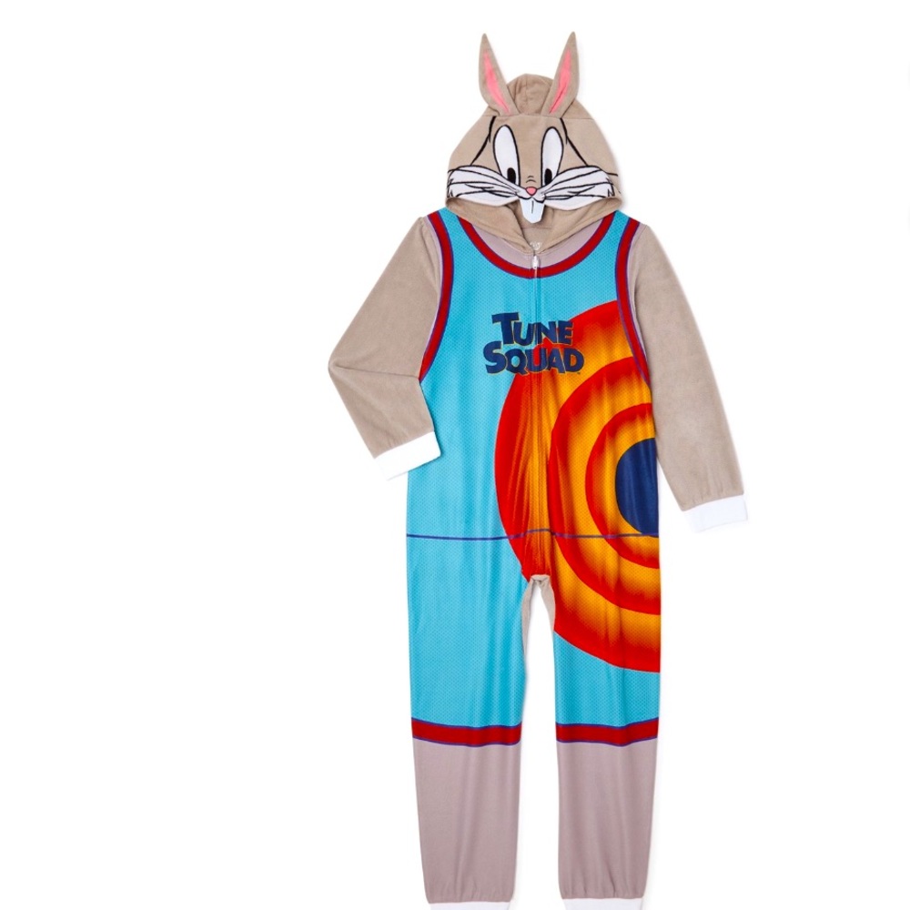 BRAND NEW KIDS Space Jam Hooded Blanket Sleeper Pajamas